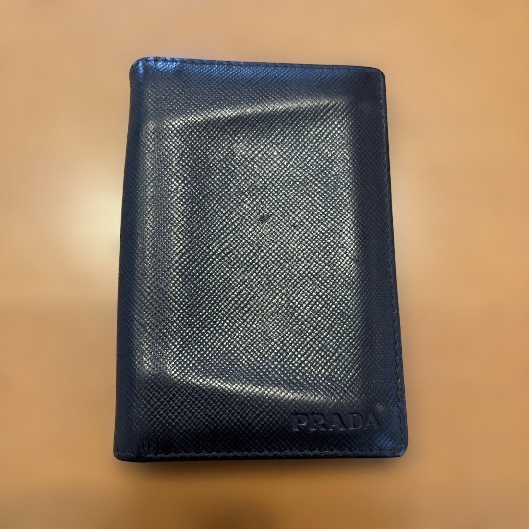 PRADA ブラック レザー 名刺入れ - メルカリ