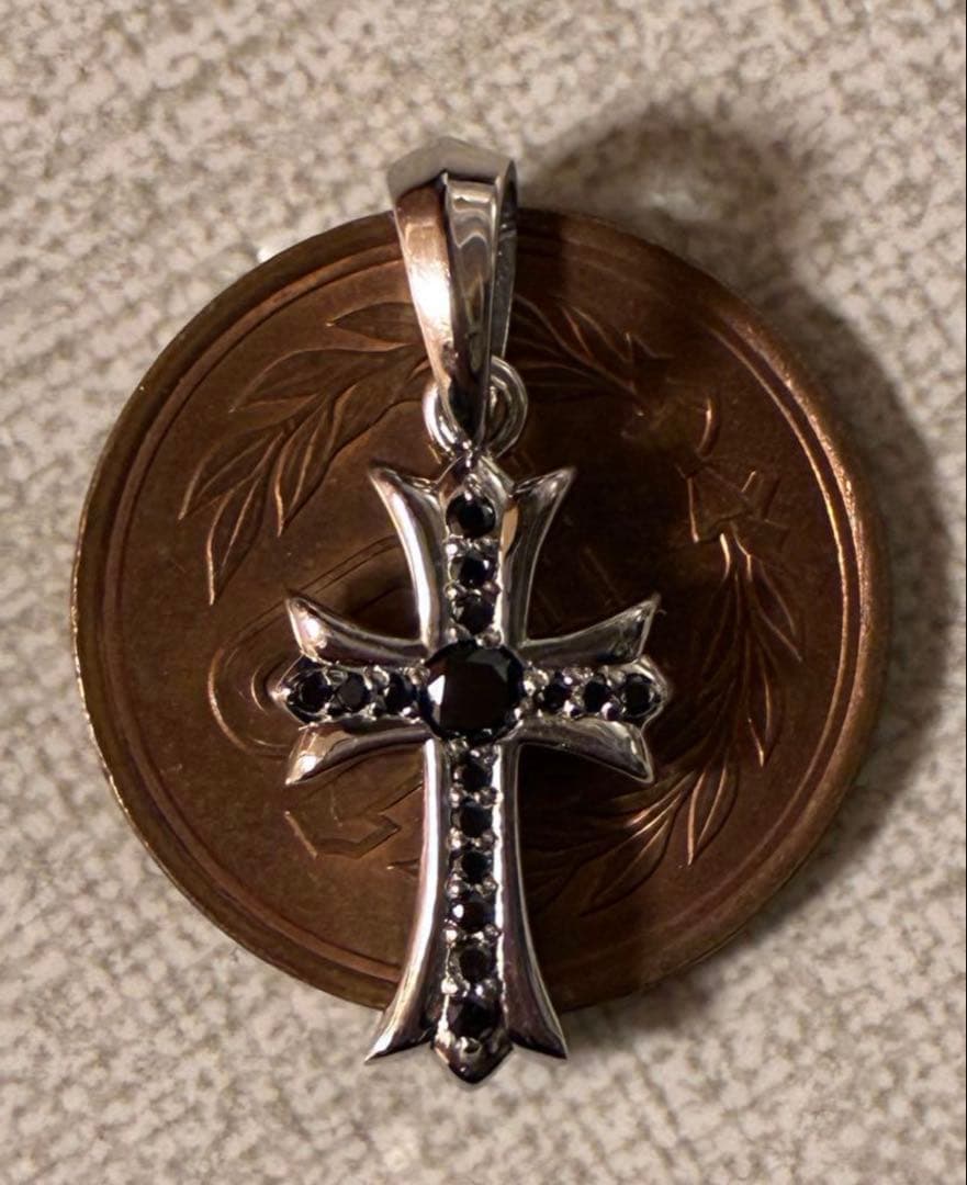 pt950 0.23ctプラチナ　クロス ペンダントトップ　約5g(4.92g)