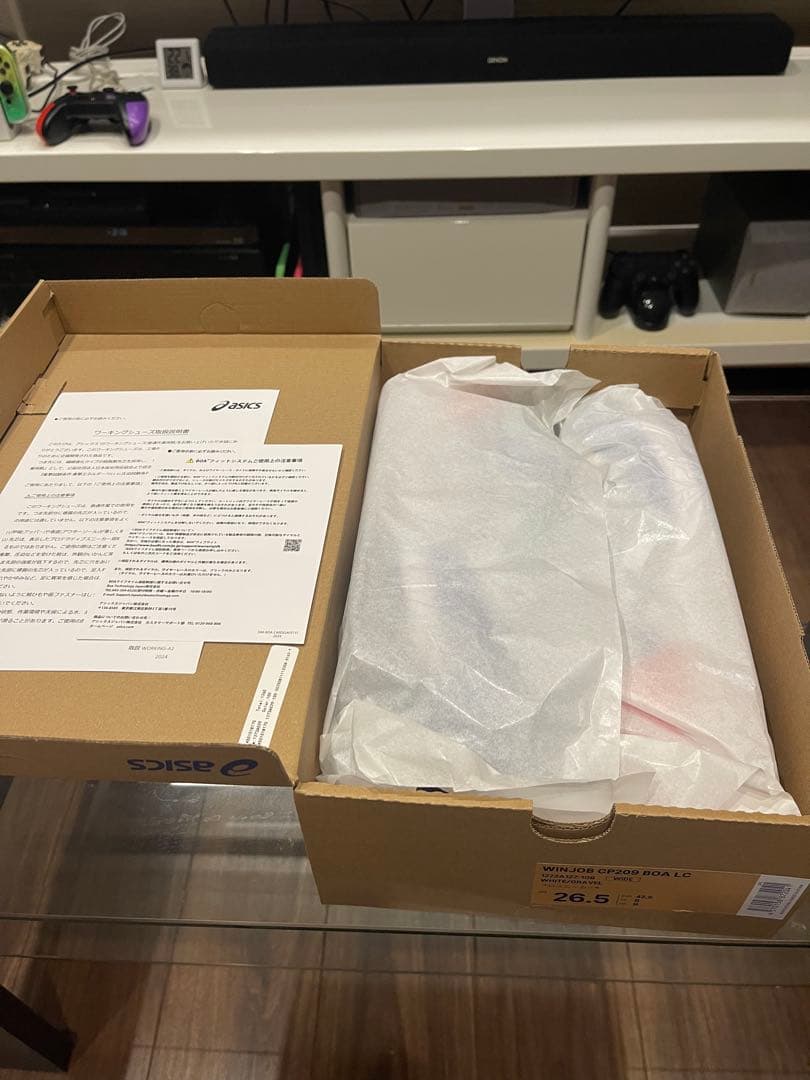 新品　asics CP209-106 BOAシステム 安全靴 26.5cm