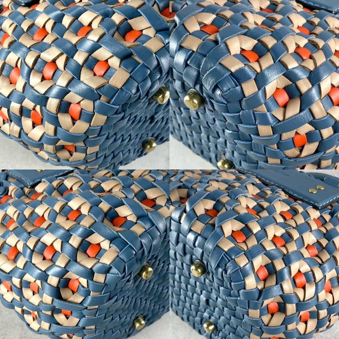 未使用級】COACH コーチ カゴバッグ ブルー系 2044-603 - メルカリ