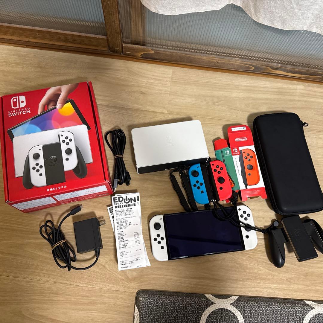 Nintendo Switch (有機EL) ホワイト 他ジョイコン付属品あり Amazon.co.jp: Nintendo Switch(有機ELモデル) Joy-Con(L)/(R