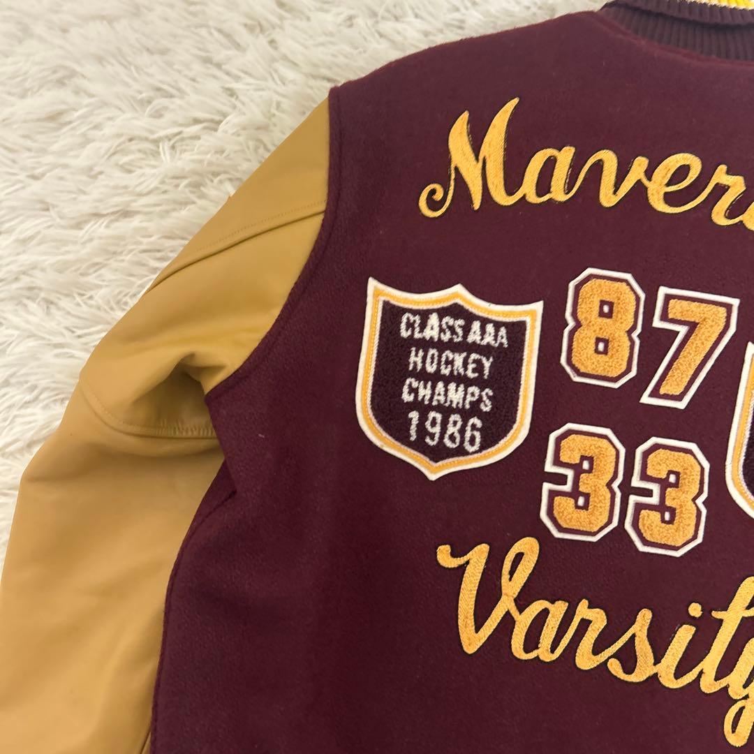 極美品】WHITESVILLE スタジャン フルデコ フットボール 40 - メルカリ