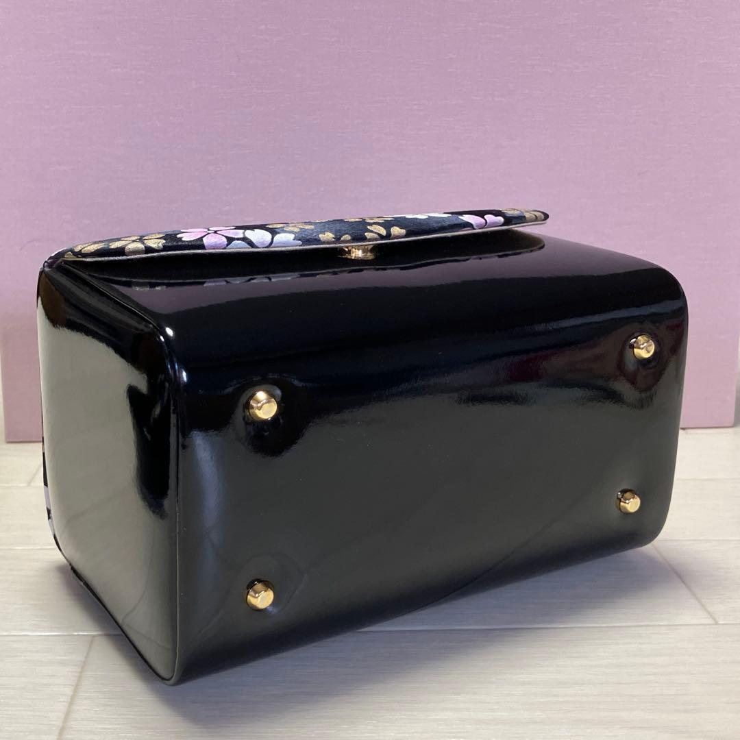 《未使用》草履バッグセット　舞桜　黒　成人式　24.5 箱付き