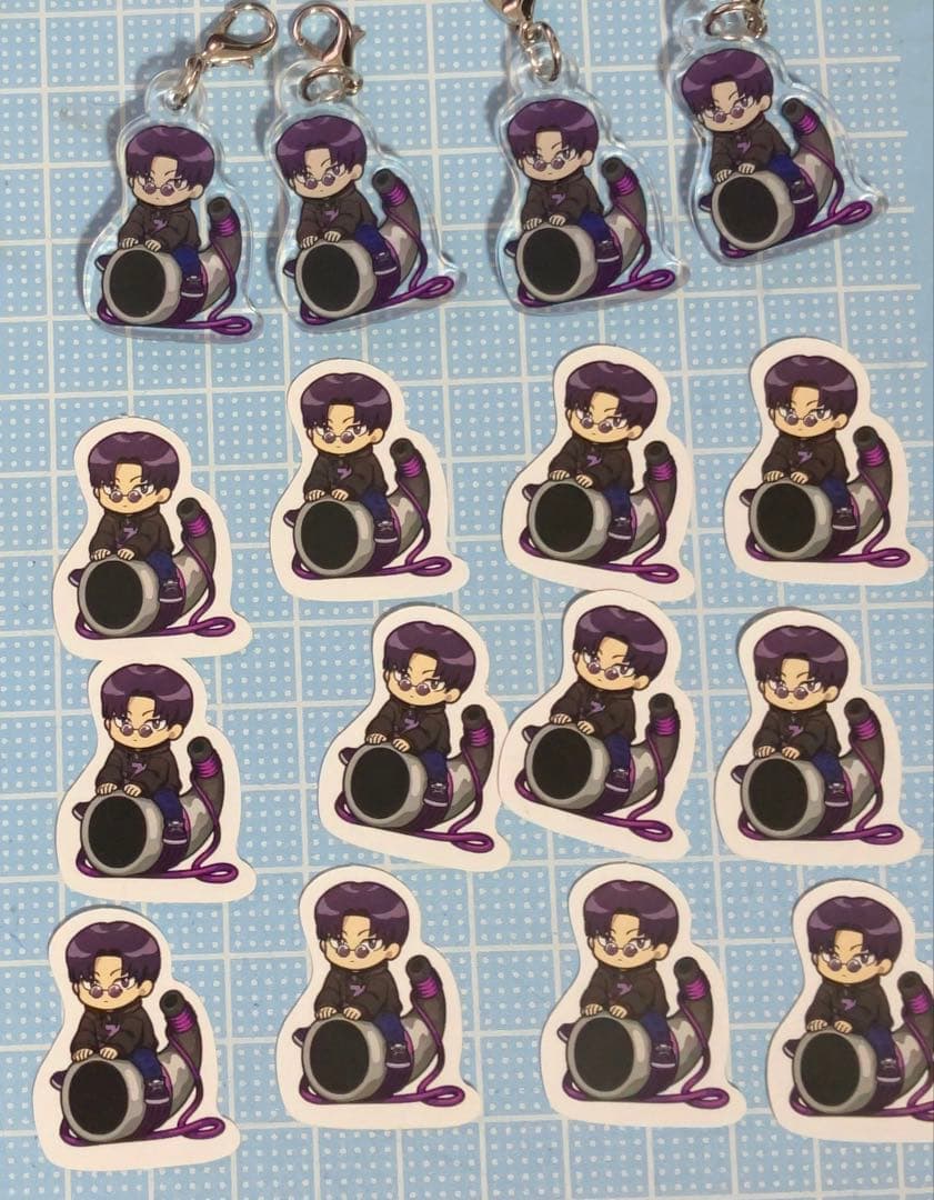 まじめにヤバシティ ショッピ アクリルチャーム シール