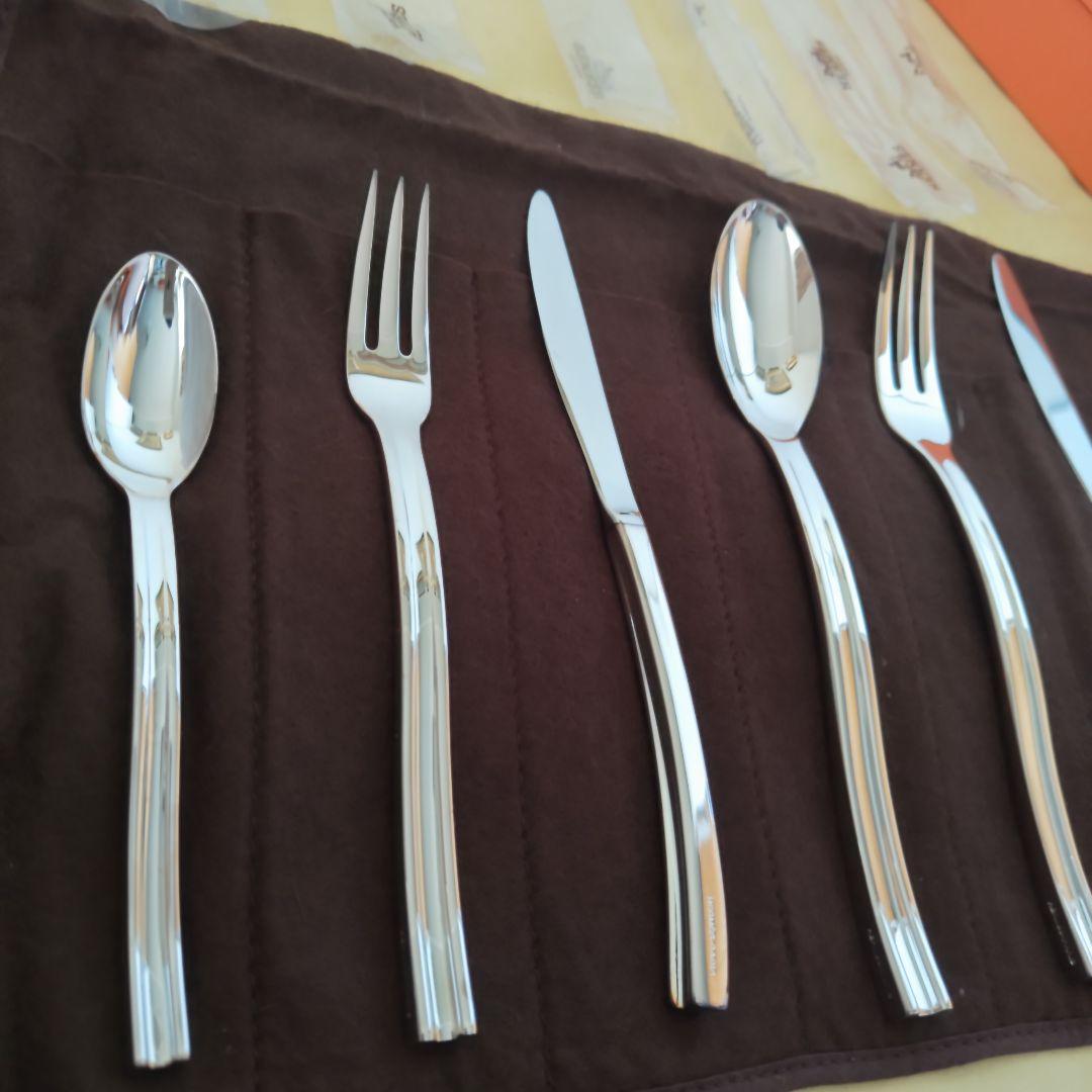 未使用・箱入り】エルメス オンド Onde 波 カトラリーセット 全6本