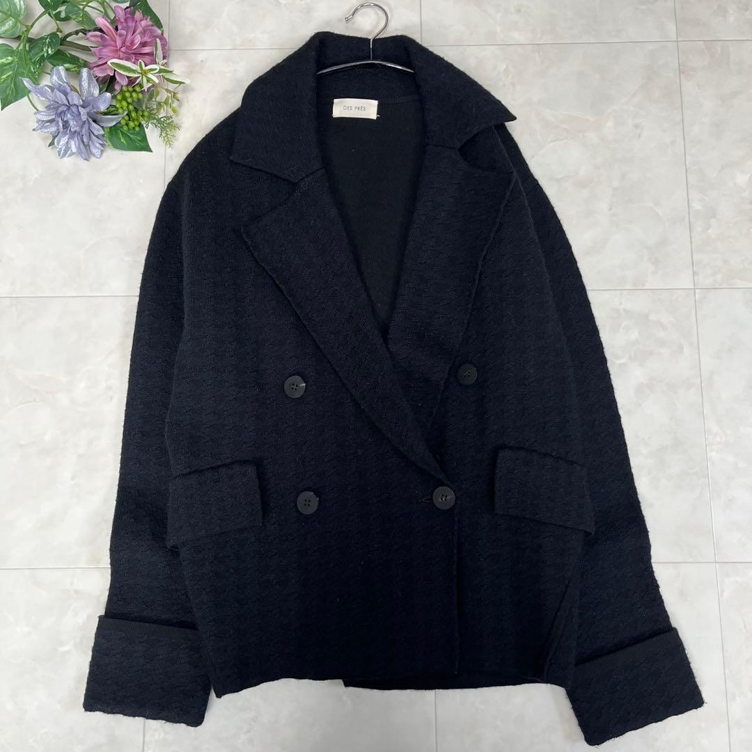 DES PRES ダブルフェイスジャカード ダブルブレストジャケット