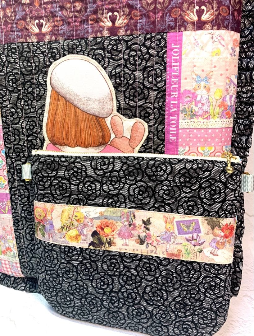 フリルバッグ ポーチ 2点セット ビッグコラコラ ジョリーフルール