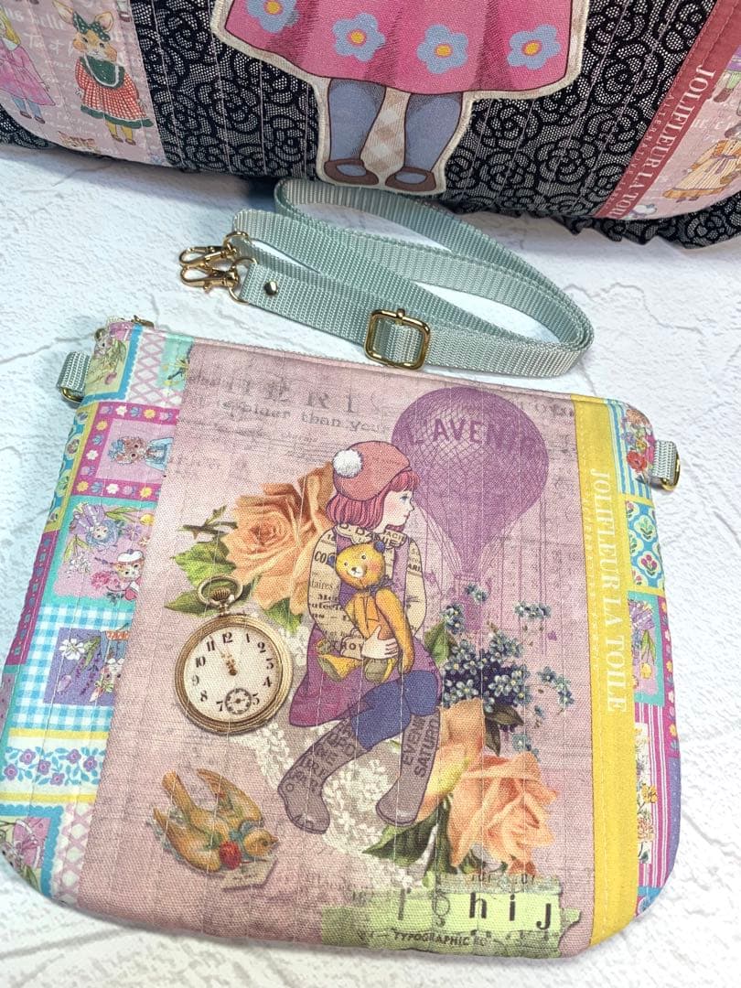 フリルバッグ ポーチ 2点セット ビッグコラコラ ジョリーフルール