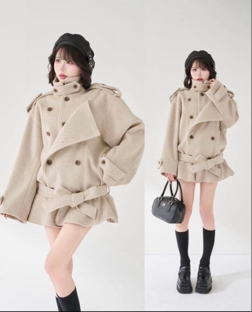 【正規品】Darich ドロップショルダージャケットコート 24時間以内発送〇 ダーリッチ Darich ドロップショルダージャケットコート （ベージュ