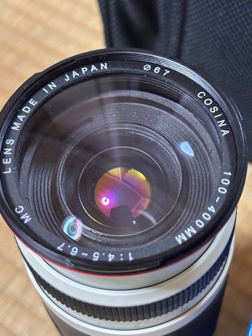 コシナ100-400 f4.5-6.7 CanonEFマウント　望遠レンズ　白