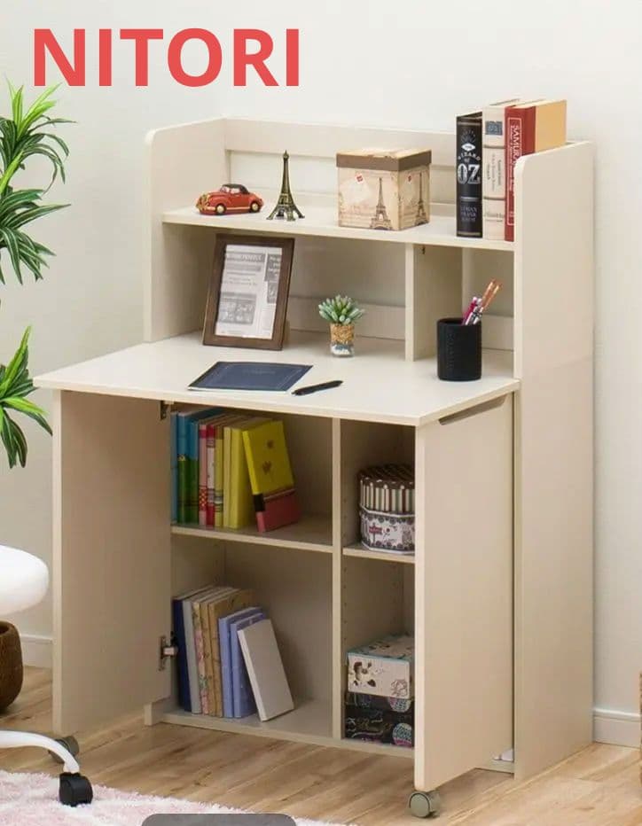 ニトリ ライティングデスク タンブレロ ホワイト 【送料込】【迅速発送