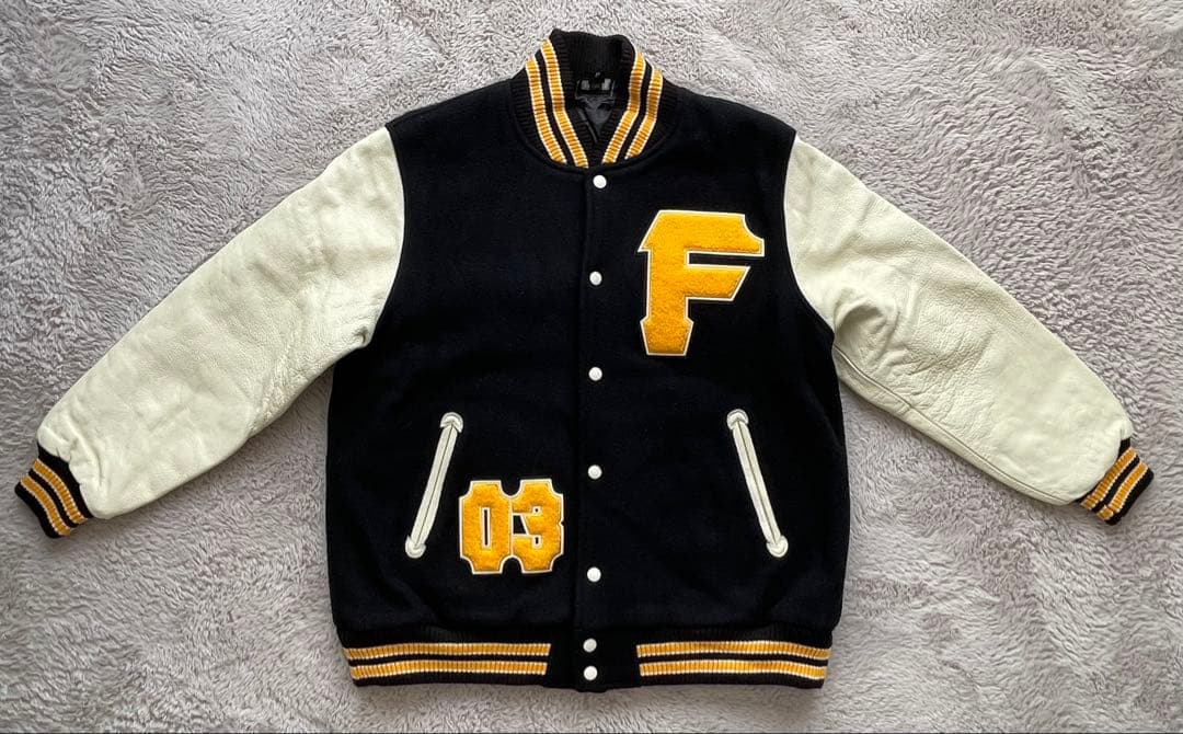 FAT スタジャン　FAT スタジャン 中古・古着通販】FAT (エフエーティー) スタジャン ブラック サイズ