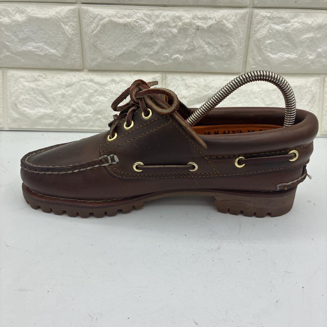 【美品】ティンバーランド スリーアイ クラシックラグ 5.5W 51304 茶