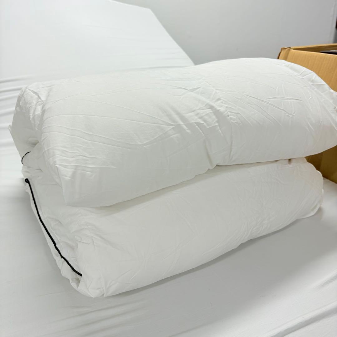 53開封済み 羽毛布団 ダブル 掛け布団 100％羽毛 詰め物1.4kg - メルカリ