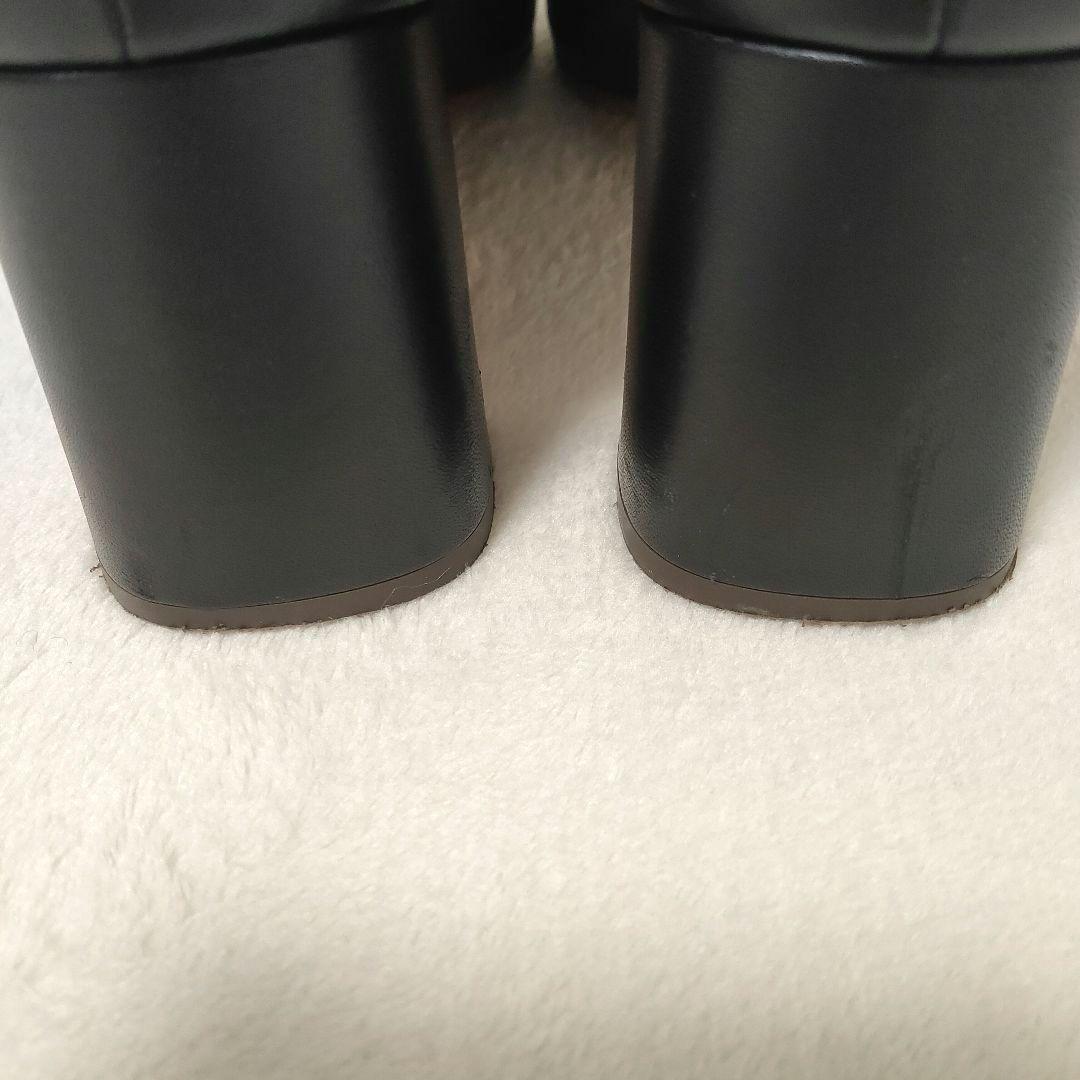 定番 DIANA ダイアナ ショートブーツ 本革 レザー ブラック 23.5cm