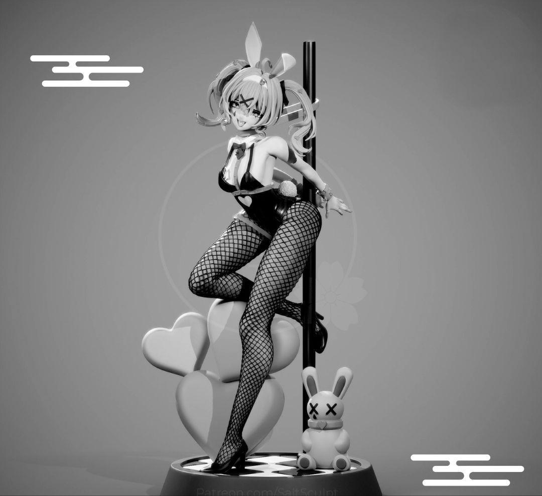 初音ミク バニー ガレージキット フィギュア 美女 美少女 1/7 未塗装未