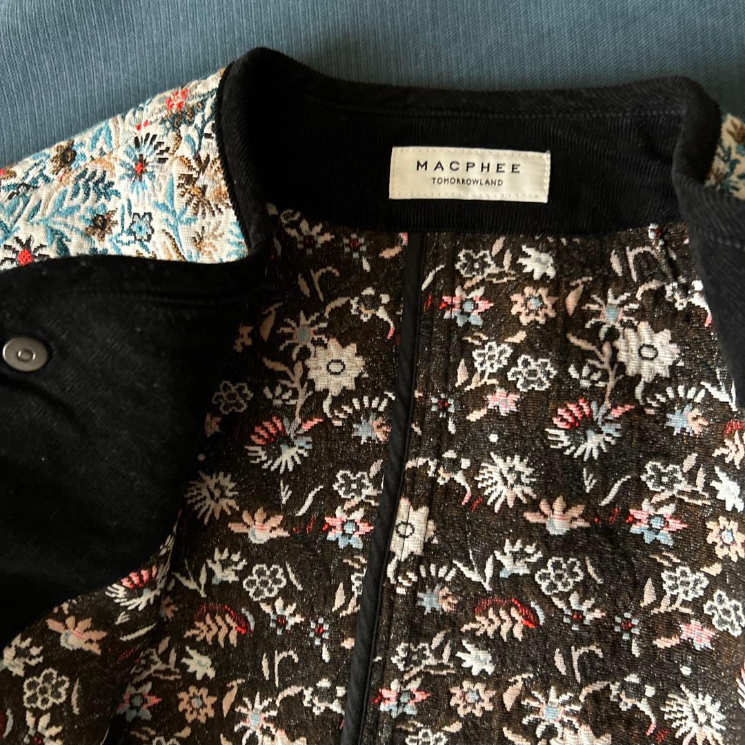 MACPHEE フローラルゴブラン ノーカラージャケット マカフィー 2023