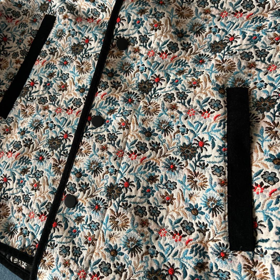 MACPHEE フローラルゴブラン ノーカラージャケット マカフィー 2023