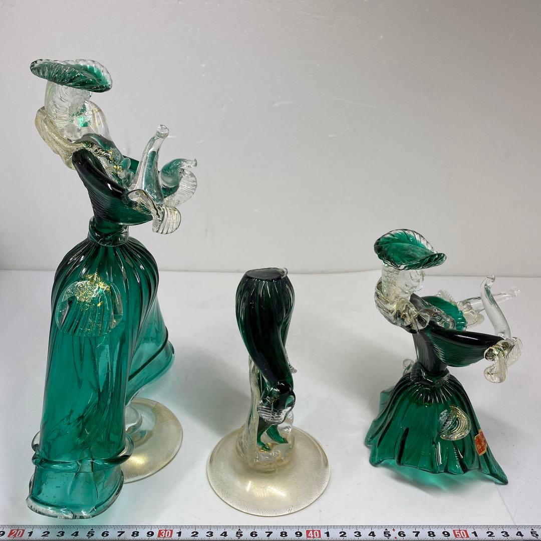 ムラーノガラス 一対 高さ30㎝ タカサ 東な7-0312① - メルカリ