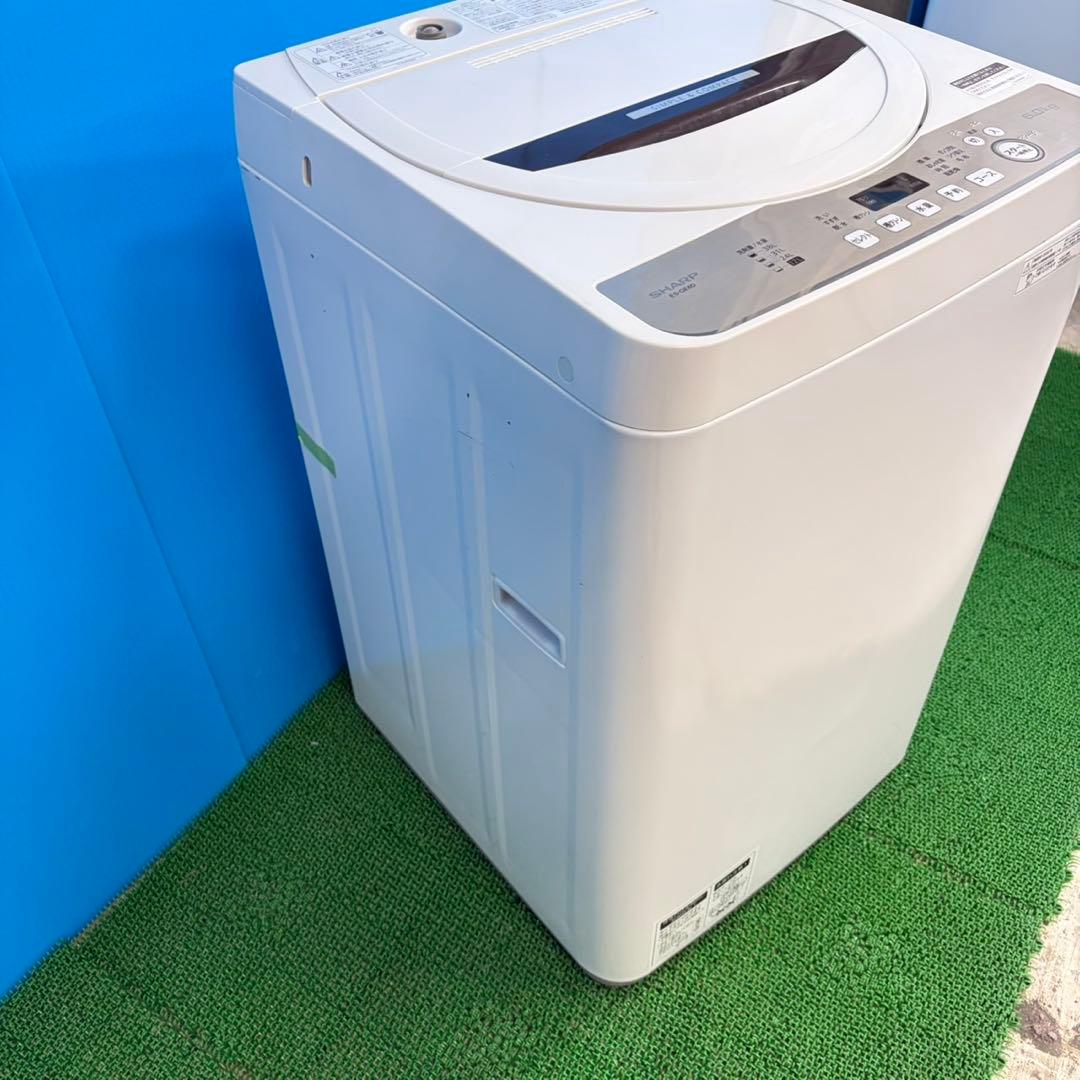 746 SHARP 洗濯機 小型 一人暮らし 容量6キロ 穴無し槽 美品 冷蔵庫