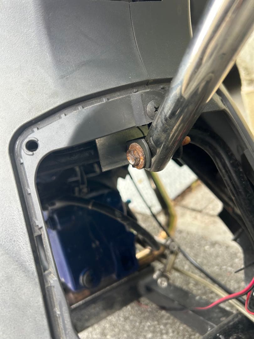 アドレスV125Gフレーム補強バーセンターバーワンツーアドブイ