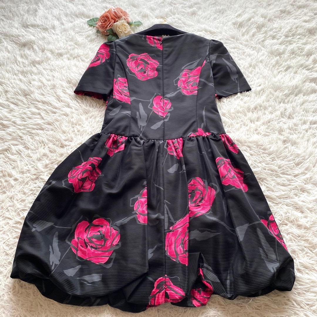 極美品、新品タグ✨エムズグレイシーワンピースバラベルトバルーン38 M