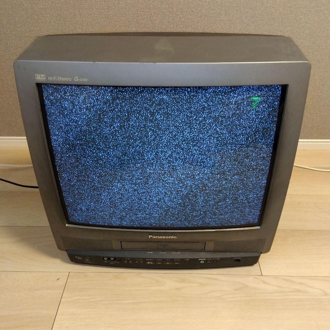Panasonic 21インチブラウン管テレビ 2-SHOT ビデオ録画 動作品 - メルカリ
