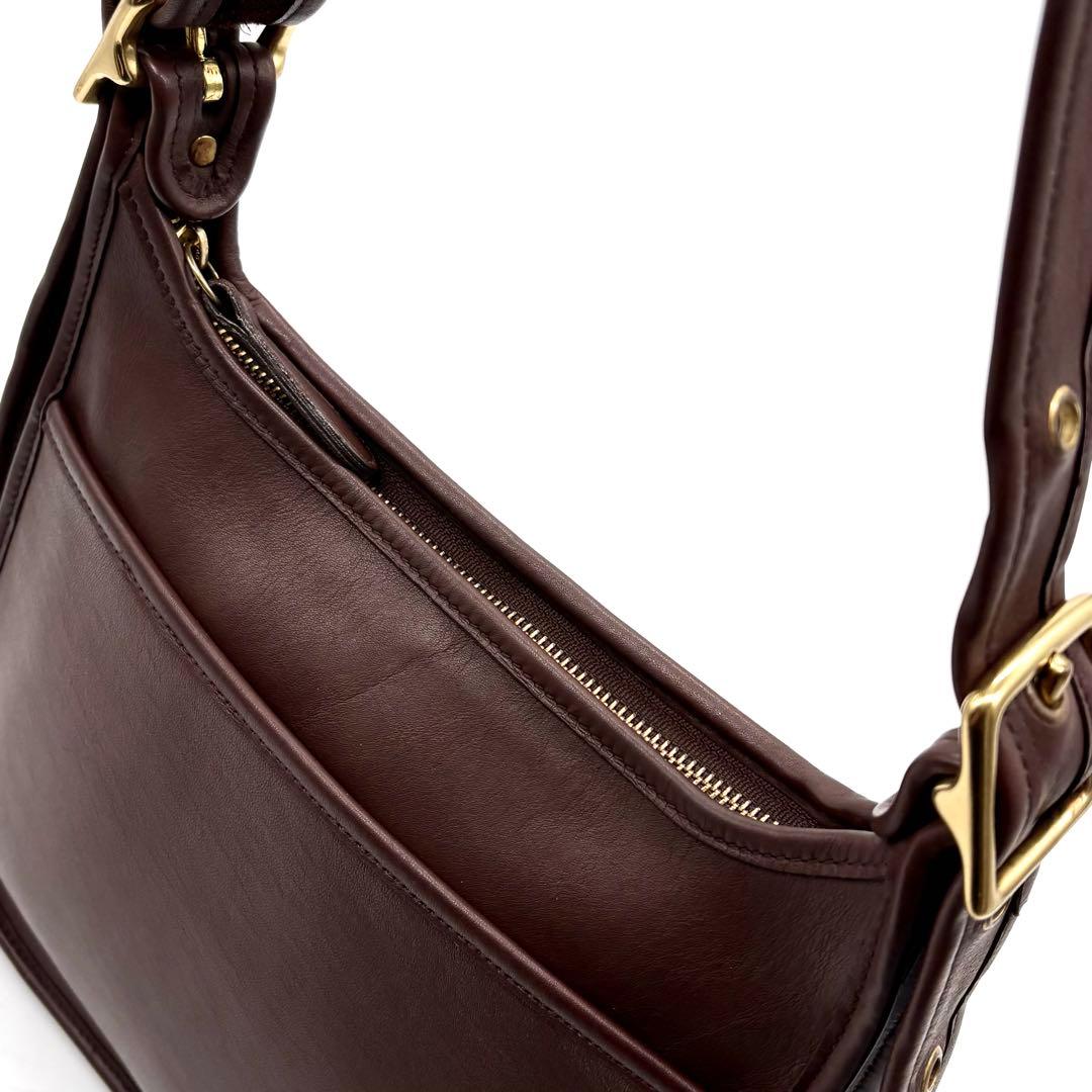 美品✨オールドコーチ ショルダーバッグ レザー ブラウン 9966