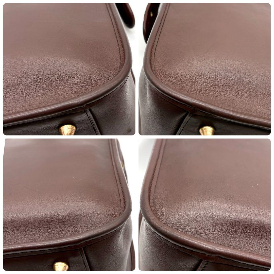 美品✨オールドコーチ ショルダーバッグ レザー ブラウン 9966