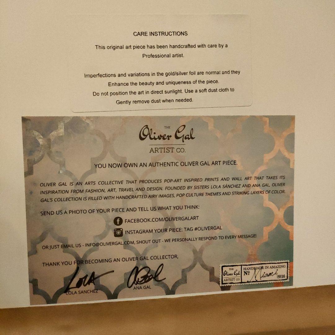 限定品】オリバーガル Chandelier 1996 ブループリント金箔アート