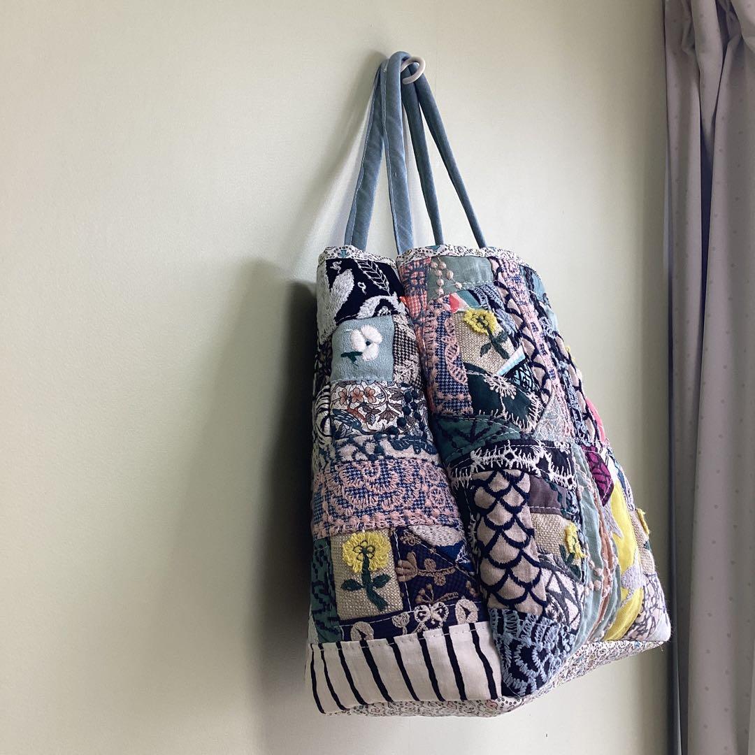ミナペルホネン小さなハギレのパッチワークバッグハンドメイド - メルカリ