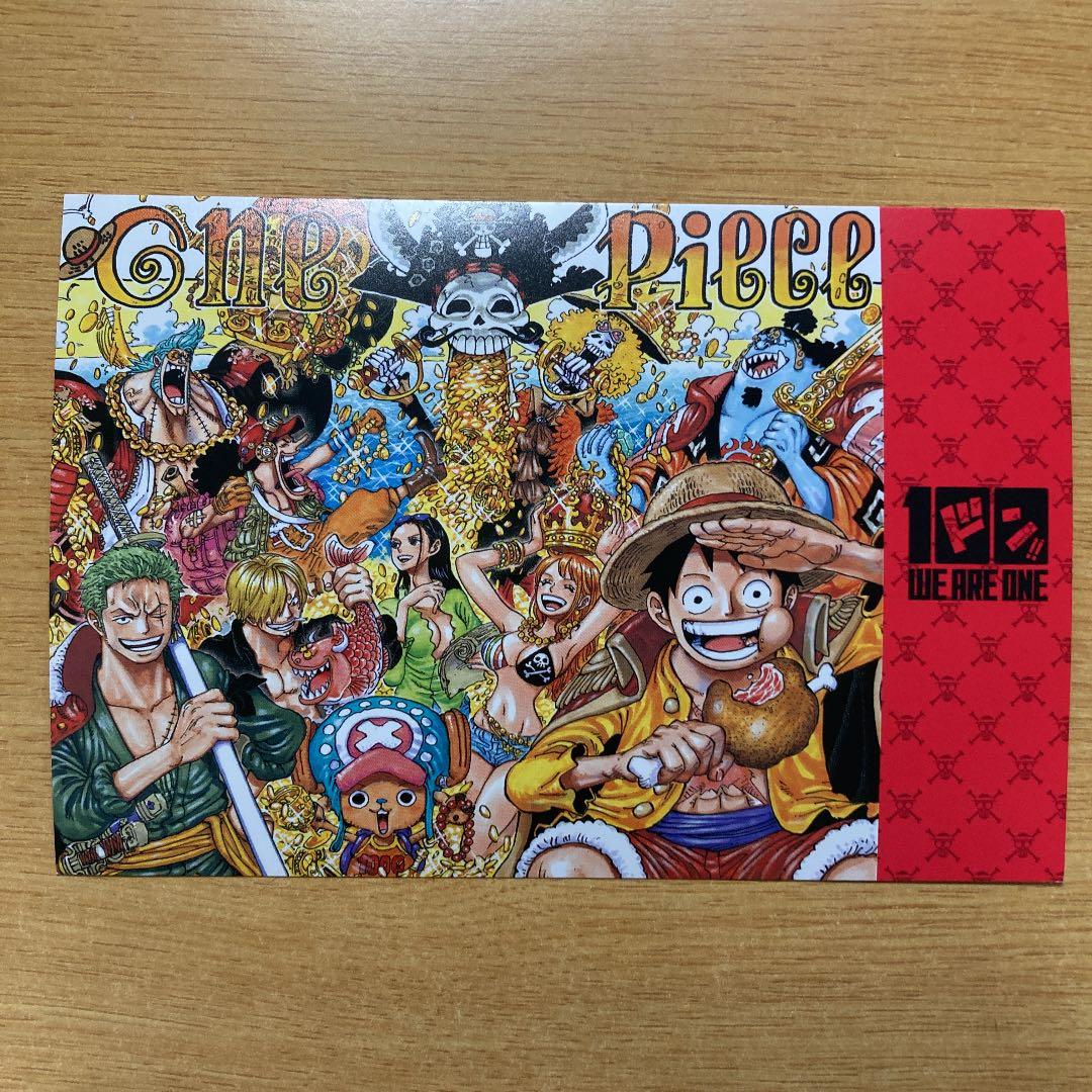 ワンピース 100巻 特典 イラストカード 尾田 栄一郎 - メルカリ
