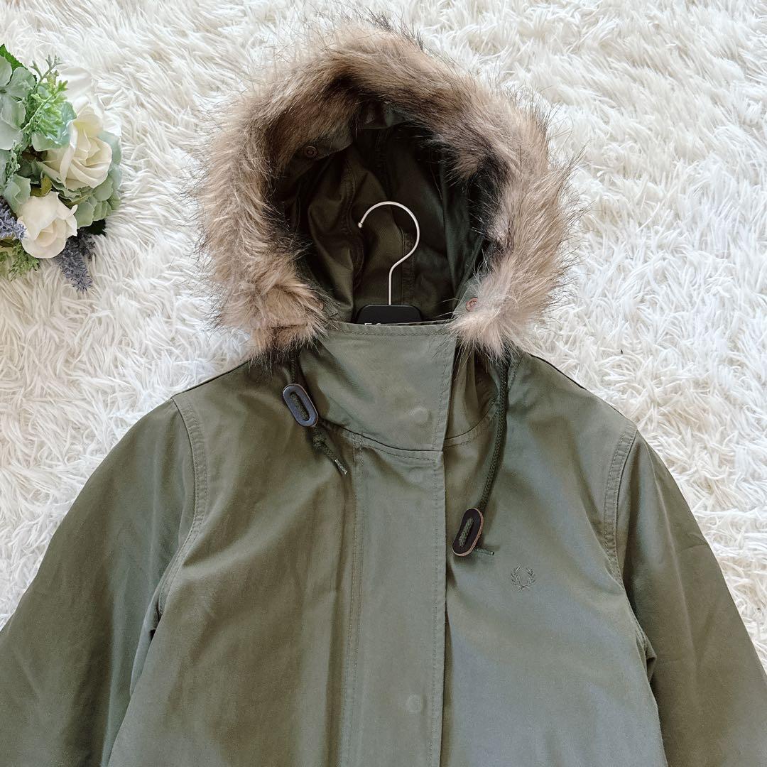 極美品ꕥフレッドペリー 英国柄 モッズコート ボアライナー ユニオン