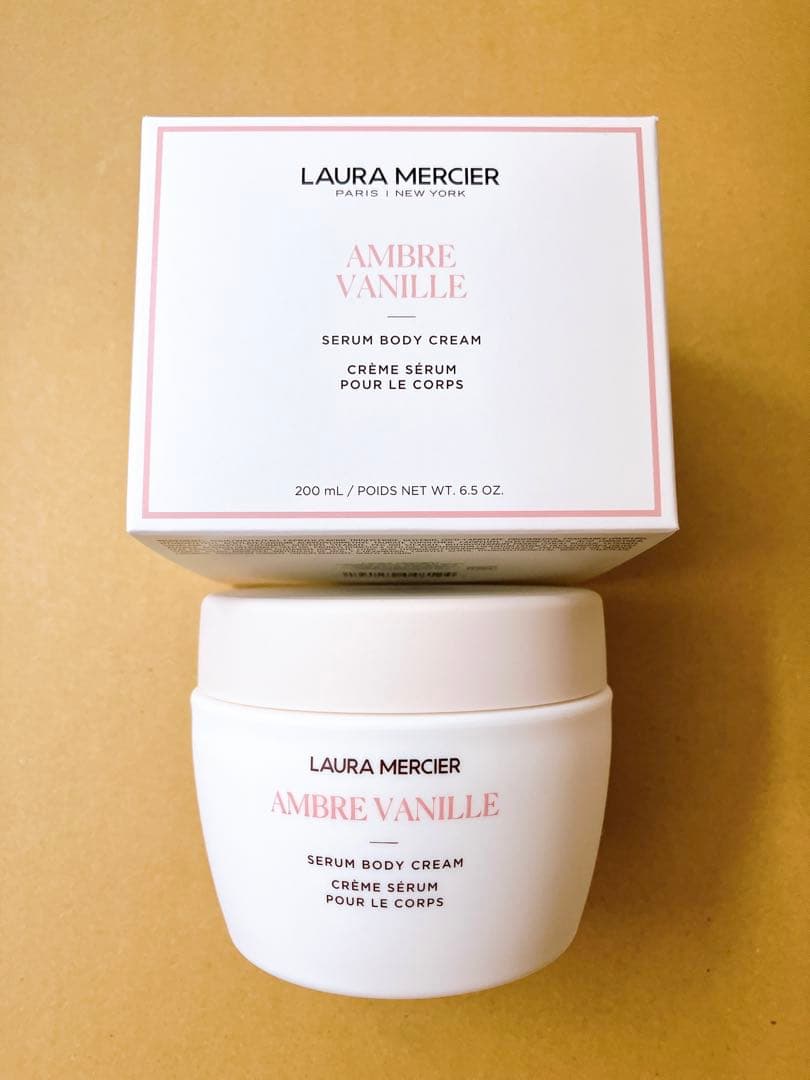 新品 ローラメルシエ ボディクリーム アンバーバニラ 200ml セラム ボディクリーム アンバーバニラ 200mL / ローラ メルシエ(LAURA