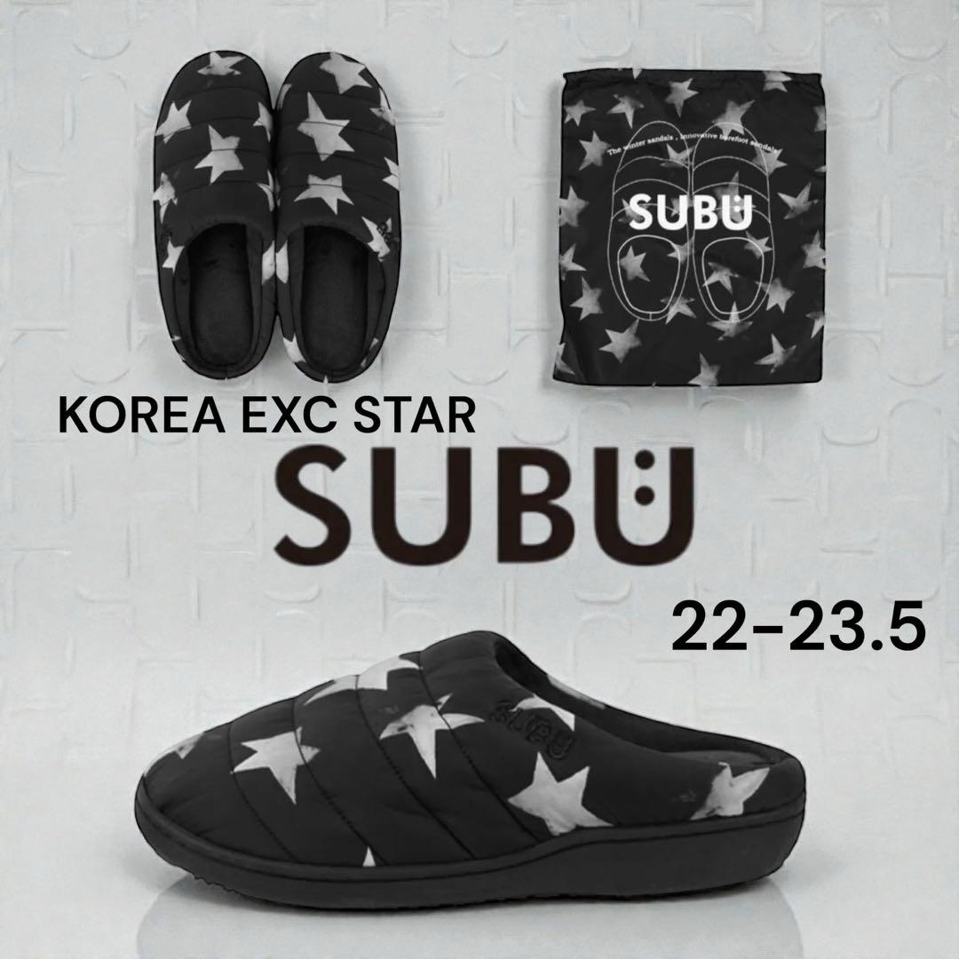 韓国限定 SUBU スブ サンダル STAR 星柄 ブラック 22〜23.5cm - メルカリ