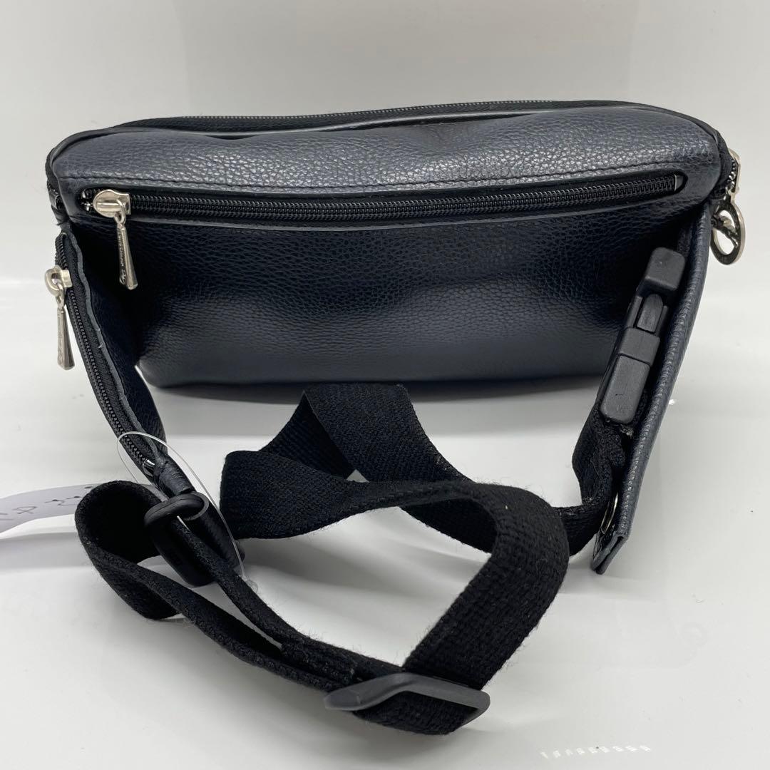 BN5547○LONGCHAMP ロンシャンレザー ボディーバッグウエストポーチ