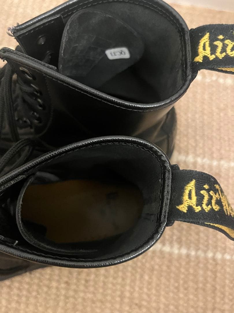 Dr. Martens ブラックレザー 8ホール(UK6)25.0cm