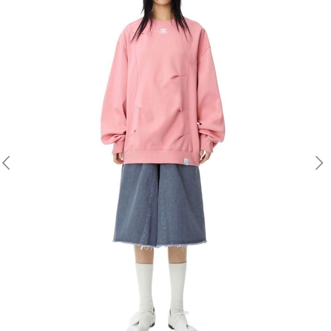 美品 ADERERROR ピンク スウェット アーダーエラー Nolc logo - メルカリ