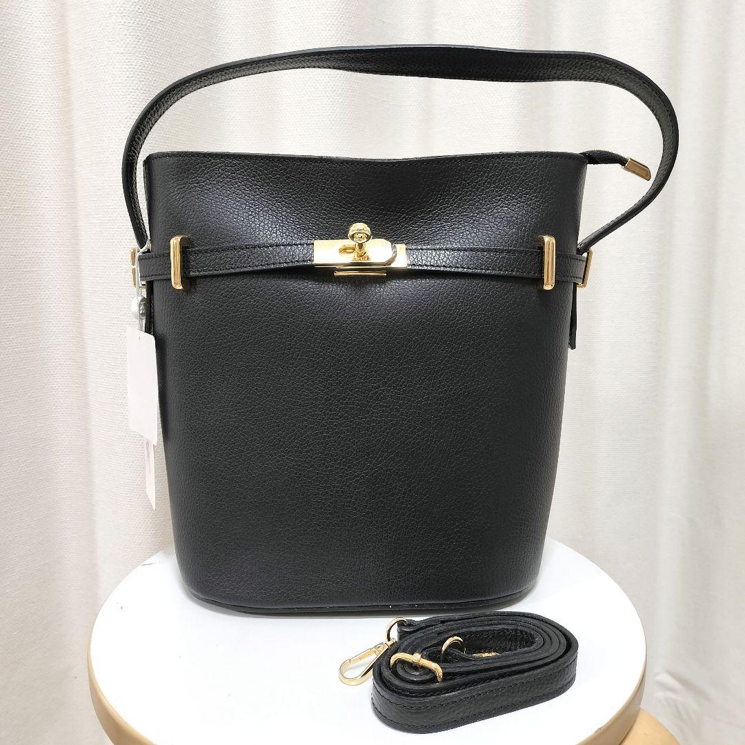 訳あり新品　AULENTTI　ワンハンドル金具付きbasketバック　牛革 FRAMeWORK（フレームワーク） ハンドバッグ AULENTTI/オウレンティワン