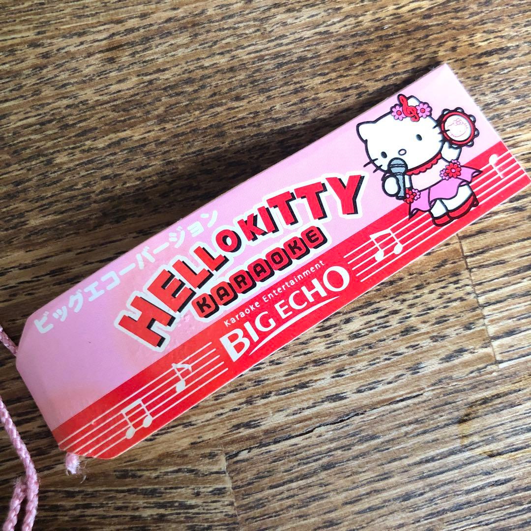 ハローキティ KITTY BIGECHO 限定 カラオケ 根付 ストラップハロー
