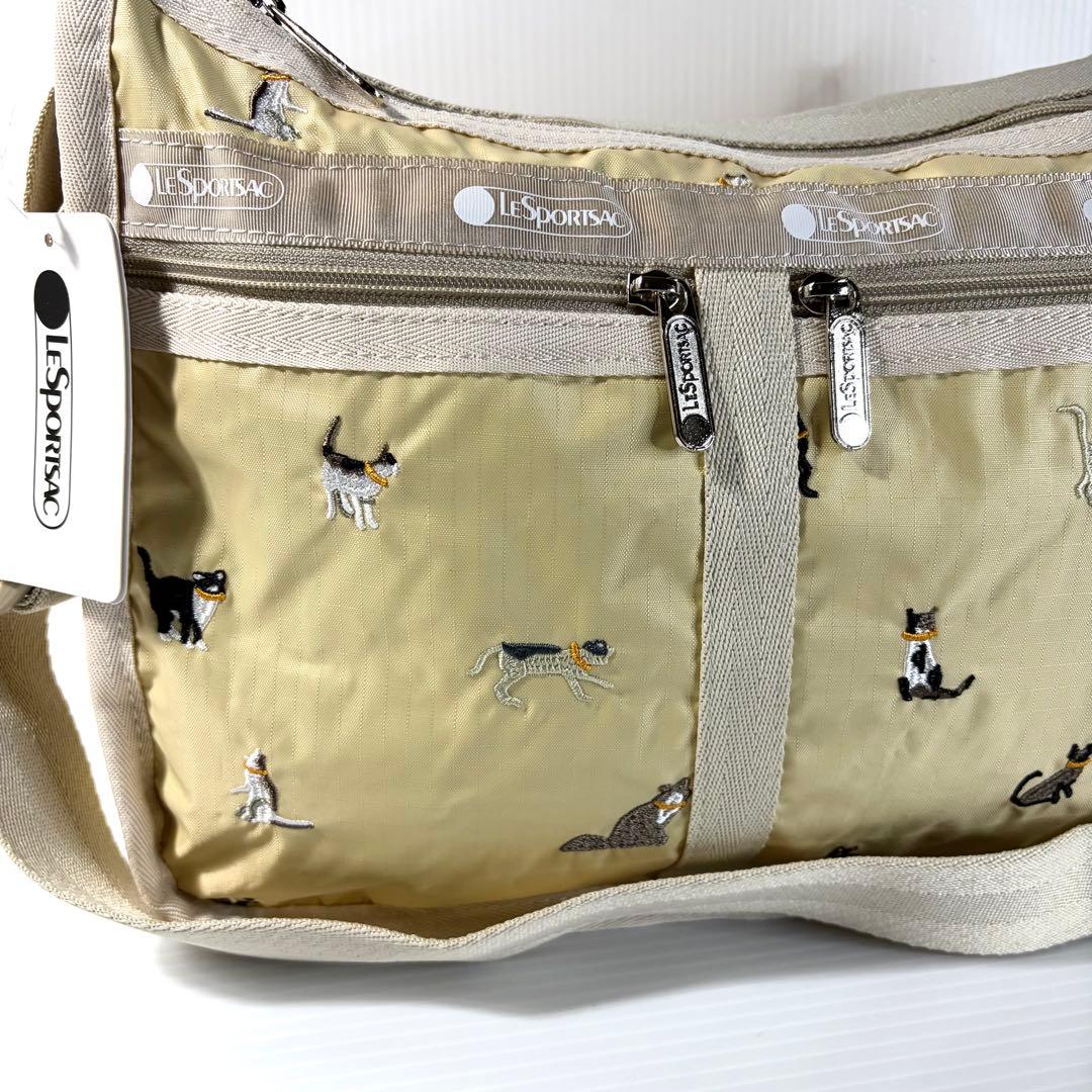 希少 新品 レスポートサック 猫刺繍 完売品 デラックスエブリデイ