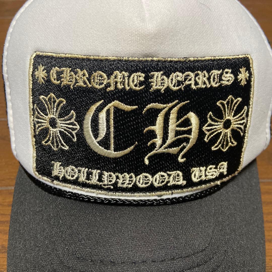 90s OLD クロムハーツOTTO トラッカーキャップ正規品白赤