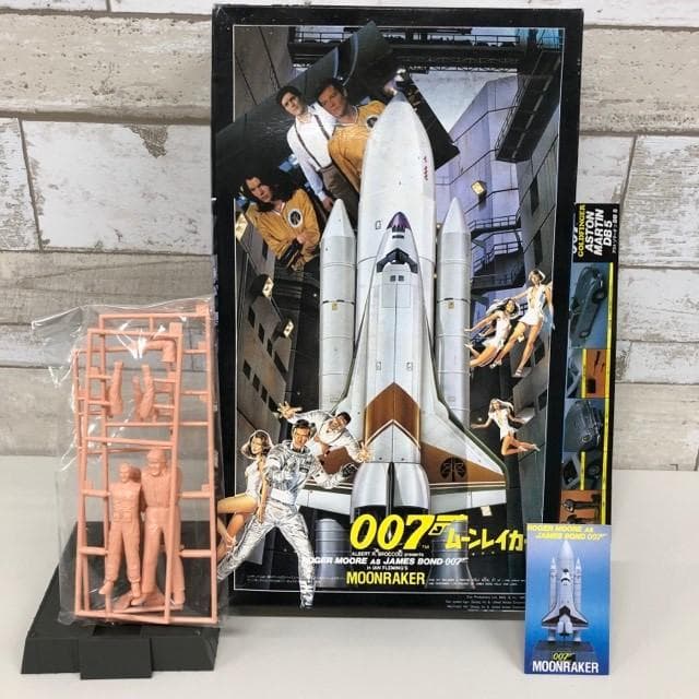 童友社1/288の007ムーンレイカー模型スペースシャトル、1/24フィギュア