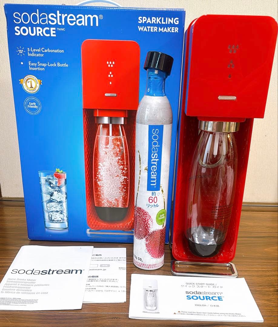 KG★新品　未使用ソーダストリームsodastream SOURCE Amazon | ソーダストリーム Source v3 (ソース v3) スターターキット
