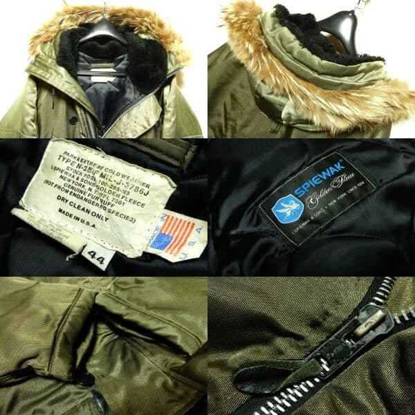 スピワックSPIEWAKオリーブグリーンN-3Bタイタンクロス44 - メルカリ