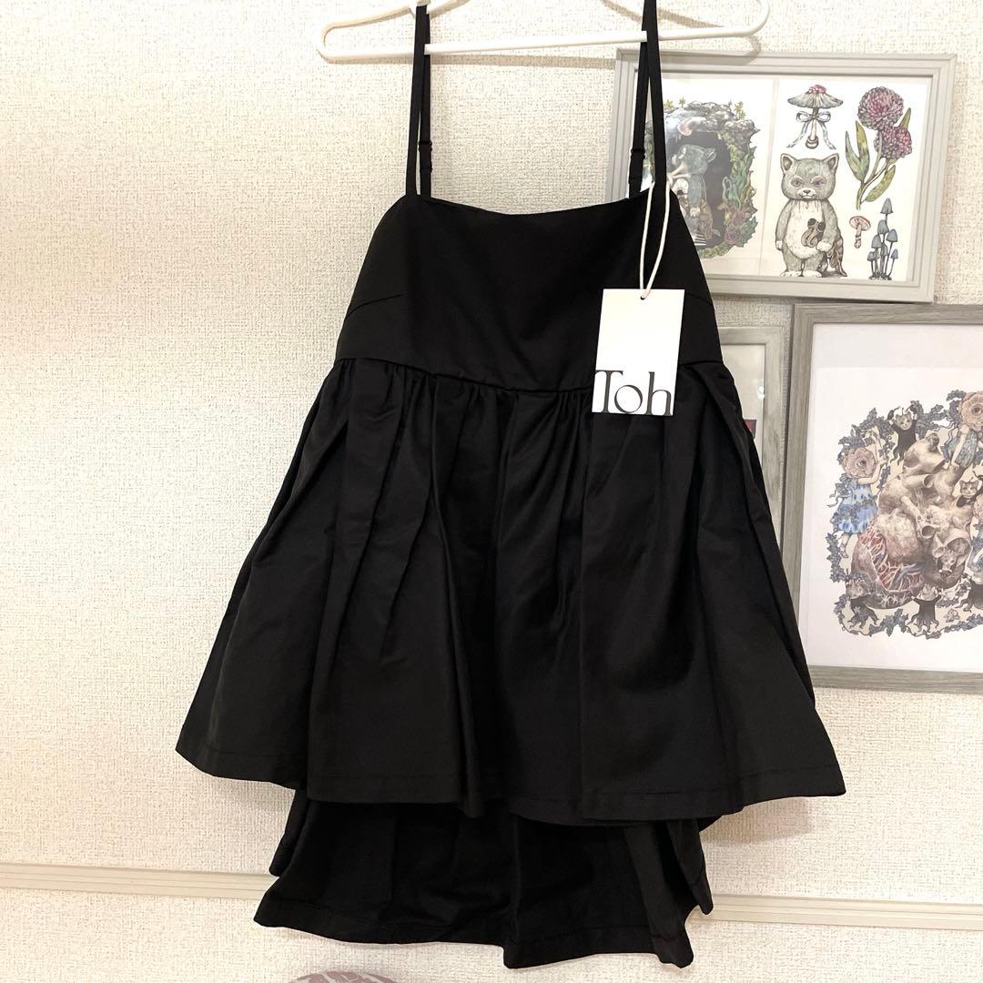 Toh トー VICKY CAMI-TOPS Black キャミトップス 黒