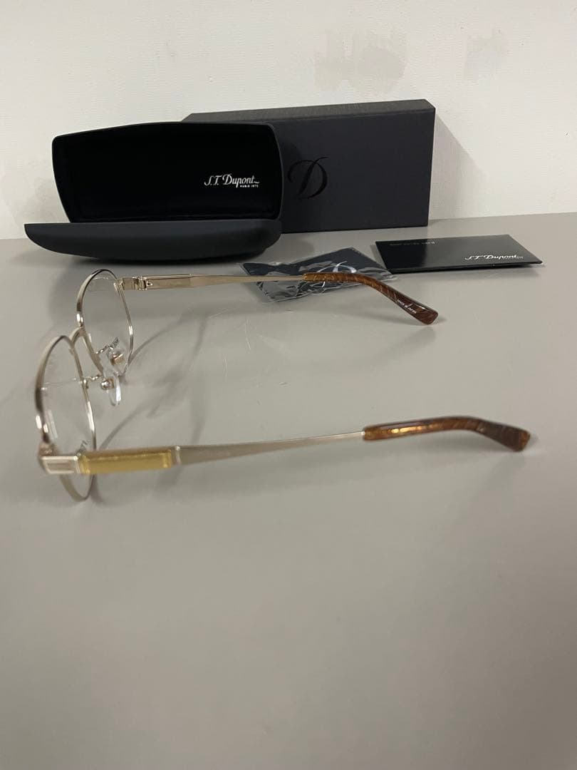 ➁未使用 S.T. Dupont ドゥポンメガネフレーム箱付き - メルカリ