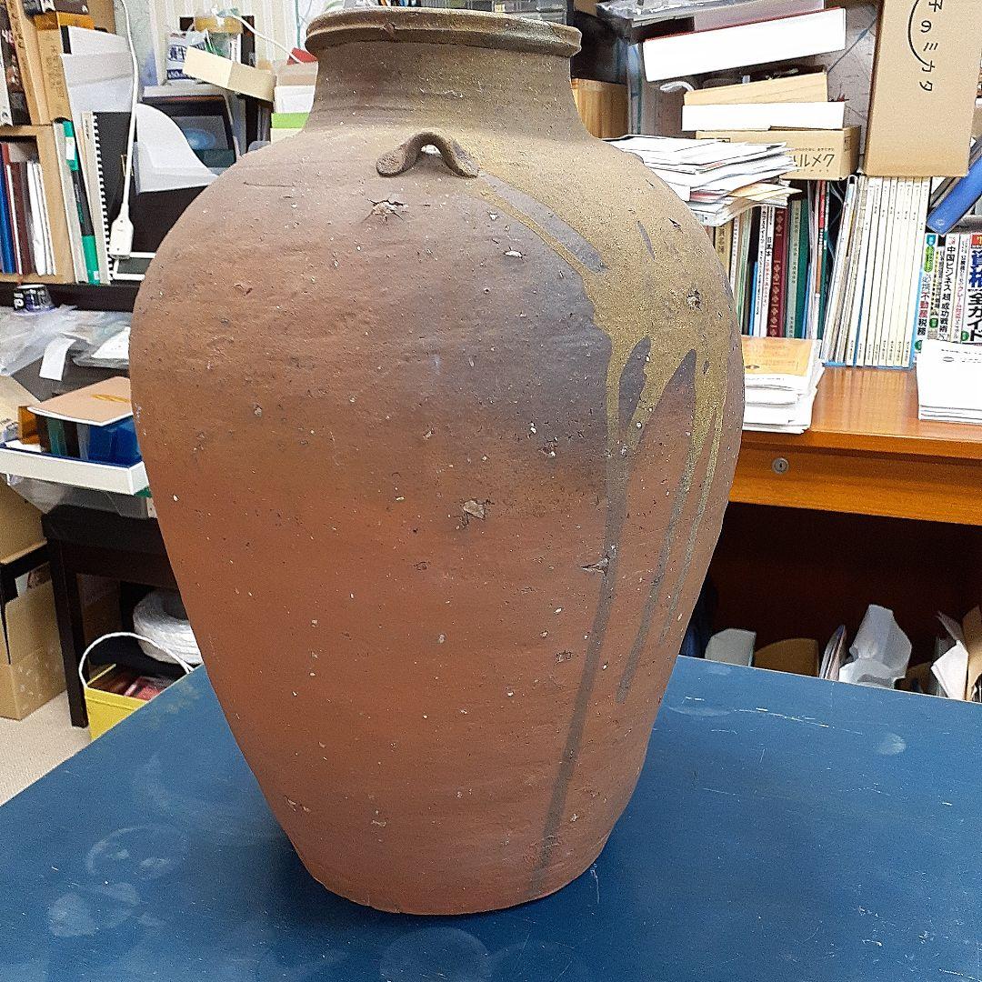 やっしー様専用 古陶 琉球南蛮大壷 三耳線文壺