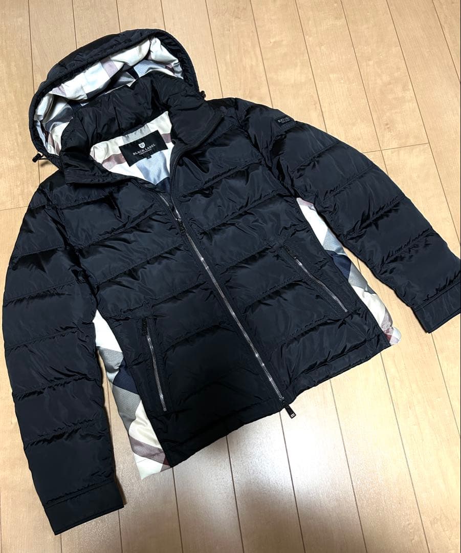 ブラックレーベルクレストブリッジ 店舗限定 CBチェック ダウンジャケット 美品 一部店舗限定】クレストブリッジチェックコンビネーションダウン