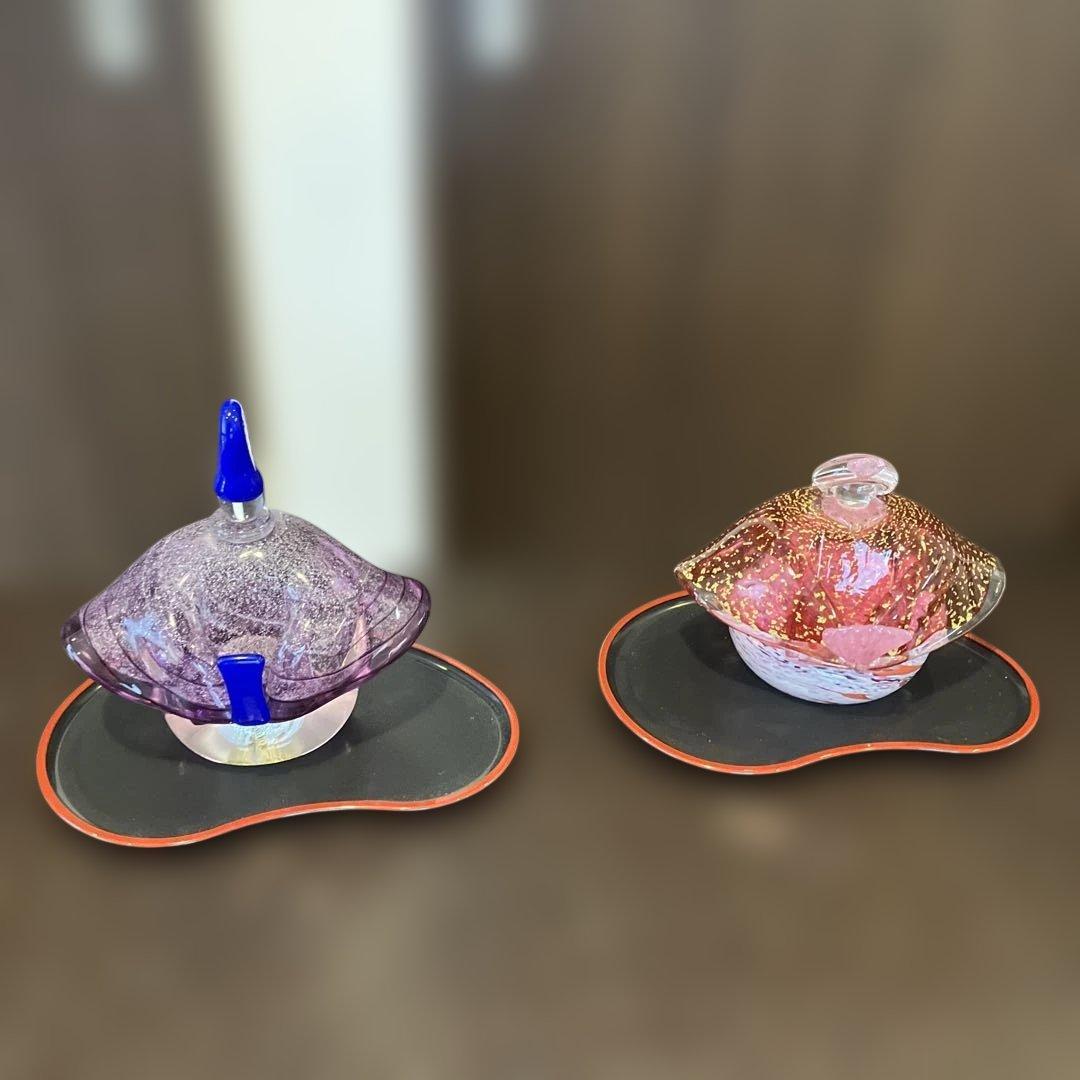 硝子細工雛人形 ガラス細工のお雛様｜春の豆雛五段飾り｜フォーカートグラスワークス